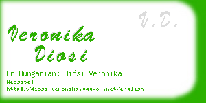 veronika diosi business card